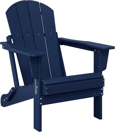 Vista 47 de WO Home Furniture Laguna Silla plegable Adirondack de polietileno de alta densidad, silla para patio para todo tipo de clima, para jardín al aire