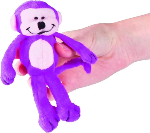 Vista 3 de Fun Express Monos felices de neón brillante de 5 1/2 pulgadas, 12 unidades, ideal para cumpleaños, escuela, oficina médica y odontológica