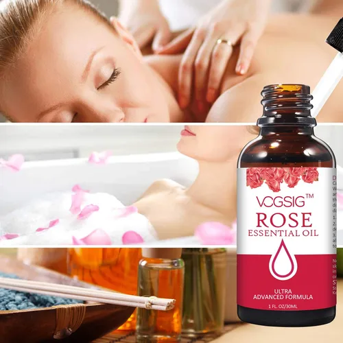 Vista 8 de Aceite Esencial de Rosa 1.0 fl oz - Aromaterapia, Hidratante de la Piel, Anti-Envejecimiento, Reduce la Pigmentación, Absorbido Rápidamente
