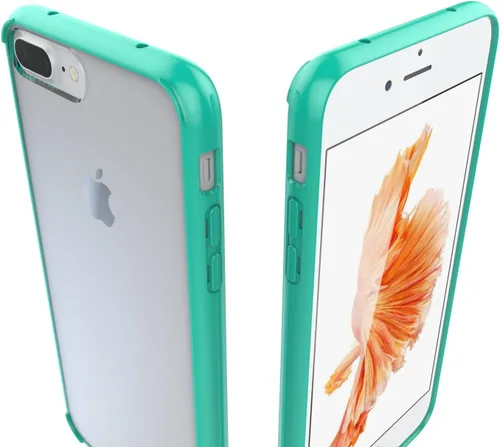 Vista 2 de Luvvitt - Funda transparente para iPhone 7 Plus y iPhone 8 Plus con dorso híbrido resistente a arañazos y defensa con absorción de golpes para Apple