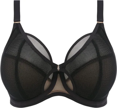 Vista 3 de Elomi Sujetador Kintai Underwire Plunge para mujer Negro, Negro