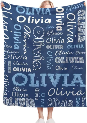 Vista 23 de Manta personalizada con nombre de mariposa, regalos personalizados para adultos, manta personalizada para hombres y mujeres, manta de franela