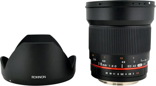 Vista 4 de Rokinon 16MAF-N lentes asférica, de gran angular 16 mm f/2.0