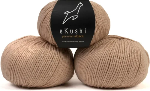 Vista 16 de 100% Hilo de Alpaca Baby para Tejer y Ganchillo - 1 Cono de Hilo Premium DK - Ligero, Hipoalergénico y Térmico Hecho en Perú - Ideal para Proyectos