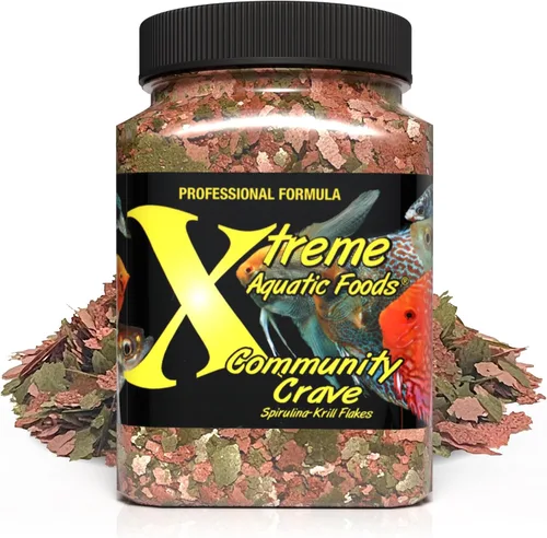 Vista 12 de Xtreme Community Crave Flake - Mezcla de krill y espirulina para colores vibrantes, apoyo inmunológico y salud digestiva, nutrición de peces