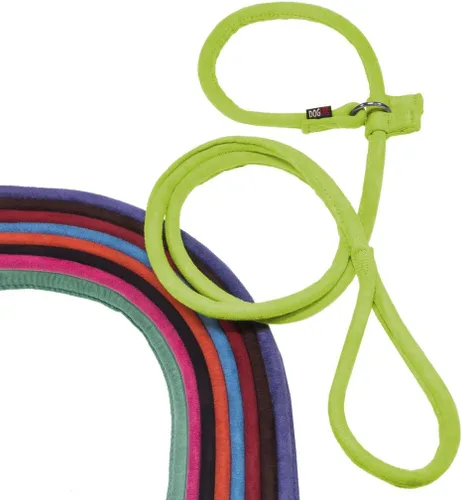 Vista 2 de Dogline Correa redonda de microfibra suave y acolchada para perros, marrón (W1/3 pulgadas de largo 60)
