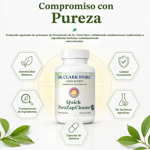 Vista 5 de Dr Clark Store Suplemento de limpieza rápida para-Zap, 520 mg, 135 cápsulas