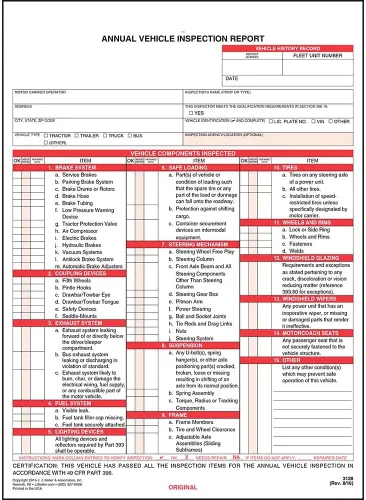 Vista 8 de Formularios de informe anual de inspección de vehículos de J. J. J. Keller