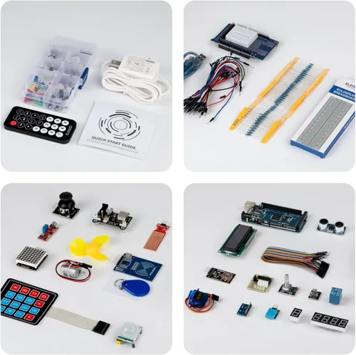 Vista 6 de ELEGOO Mega R3 Project The Most Complete Ultimate Starter Kit with Tutorial Compatible with Arduino IDE (Pack of 12)