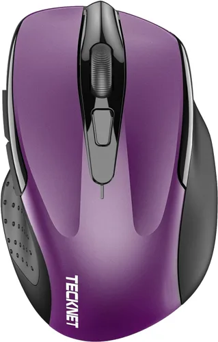 Vista 12 de TECKNET Ratón inalámbrico, BT 5.0/2.4G, silencioso 4800 DPI 6 botones Negro