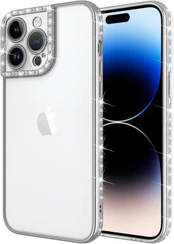 Vista 11 de Funda diseñada para iPhone 11 Pro Max con purpurina, cubierta de lujo con incrustaciones de diamantes para mujeres y niñas con protector de cámara