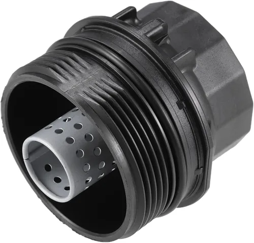Vista 6 de X AUTOHAUX Cubierta negra del casquillo del filtro del motor del aceite del coche para Toyota para Lexus para Scion para Pontiac 15620-0T010