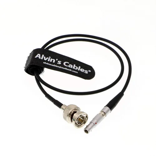 Vista 3 de Alvin's Cables Cable adaptador de código de tiempo para cable rojo Epic Scarlet BNC macho a 00B 4 pines macho Nor1438