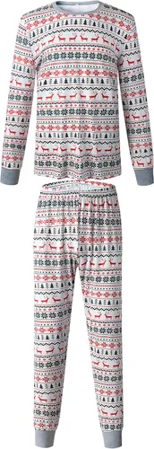 Vista 6 de Oriental eLife Pijamas de Navidad para la familia, conjuntos de pijamas familiares de Navidad a juego, ropa de dormir familiar de Navidad 2023