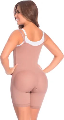 Vista 3 de DELIÉ by Fajas DPrada 09111 Fajas Colombianas Faja posparto Faja moldeadora de cuerpo completo para mujer