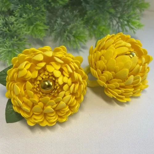 Vista 6 de Juego de 5 troqueles de metal de flores 3D, plantillas de manualidades para manualidades, tarjetas de papel, plantillas de corte para manualidades