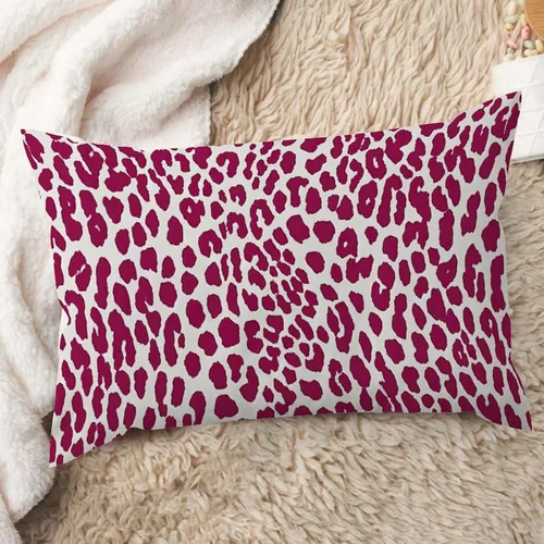 Vista 8 de ArogGeld Funda de cojín lumbar con estampado de leopardo y guepardo negro, funda de almohada para sofá, con manchas de animales marrones y negros