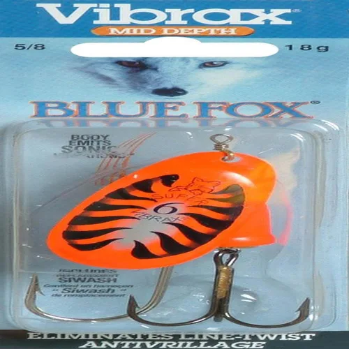 Vista 29 de BLUE FOX Classic Vibrax, señuelo giratorio en línea para trucha lubina y salmón Premium Pesca Spinner