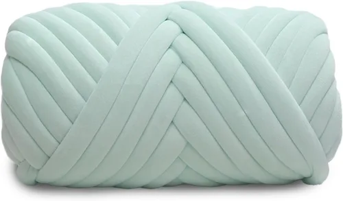 Vista 7 de Hilo de terciopelo grueso y voluminoso para tejer con brazo gigante, peso de tubo súper suave, esponjoso, para hacer a mano, hilo lavable