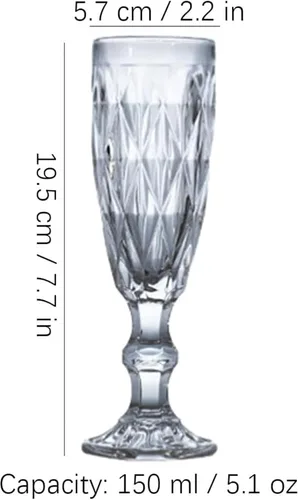 Vista 2 de Copas de vino vintage Copas de vino tinto de tallo largo Copa de cóctel Copa de jugo reutilizable Restaurantes Bar en casa