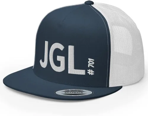 Vista 9 de JGL Gorra de camionero de Bill Plana Bordado Blanco El Chapo Guzman Cap Chapito 701 High Crown Ajustable Snapback Gorra JGL Negro