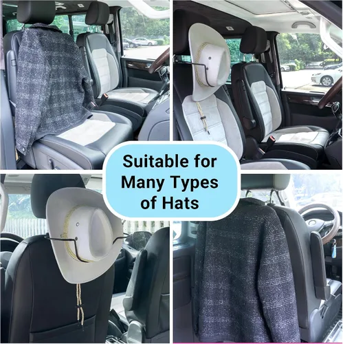 Vista 5 de Yuoyar Soporte para sombrero de vaquero para SUV y coche - Mantiene la forma del sombrero - Accesorios para camiones