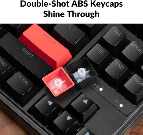 Vista 9 de Keychron C3 Pro QMKVIA - Teclado mecánico personalizado, intercambiable en caliente, programable de 87 teclas, montaje compacto de junta de diseño