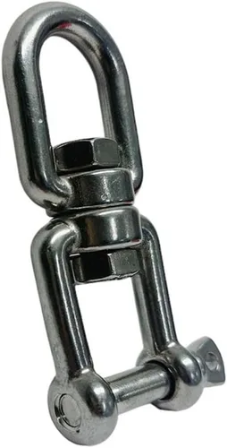 Vista 4 de 1/4 "JAW Eye Swivel Acero Inoxidable 316 Marina Amarre 600 LBS WLL