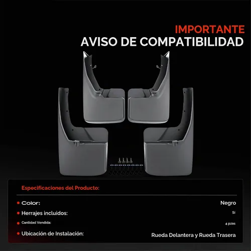 Vista 3 de A-Premium 4 piezas de guardabarros compatibles con vehículos Dodge, Ram - Ram 1500 2009-2010 2500 3500 2010, 1500 2500 3500 2011-2016