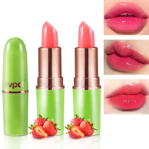 Vista 19 de evpct 2 piezas de bálsamos labiales tintados de aloe vera, cambio de color PH, barra de labios de larga duración, bálsamo labial, mancha, set de 2