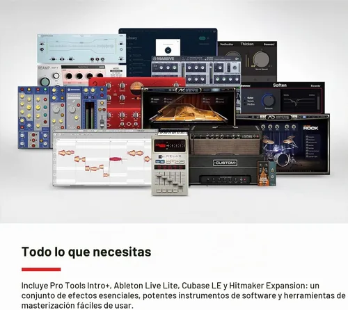 Vista 9 de Focusrite Scarlett 2i2 Studio - Paquete de interfaz de audio USB de 4ª generación para el compositor con micrófono de condensador y auriculares