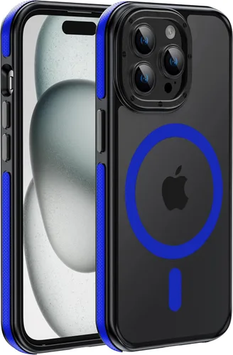 Vista 19 de Funda magnética fuerte para iPhone 13 Pro [protección de grado militar de 10 pies] compatible con MagSafe a prueba de golpes, funda delgada de 6.1