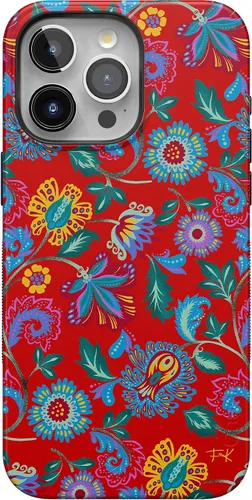 Vista 24 de Carcasa Casely iPhone 15 Pro Viva La Vida Collage de Frida Kahlo Diseño Protector Audaz Compatible con MagSafe