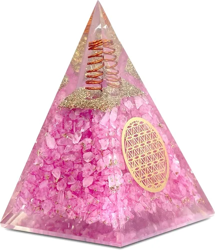 Vista 15 de Pirámide de orgón del Éxito – Pirámide de orgonita de 7 Chakras para sanación, meditación, alivio del estrés, energía positiva y equilibrio