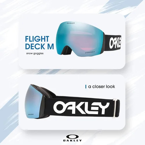 Vista 3 de OAKLEY Flight Deck MEDIUM/LARGE Ski Goggles For Men For Women OO7050, OO7064 + Care Kit