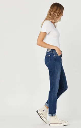 Vista 4 de Mavi Jeans ajustados estilo boyfriend de talle alto Kathleen para mujer