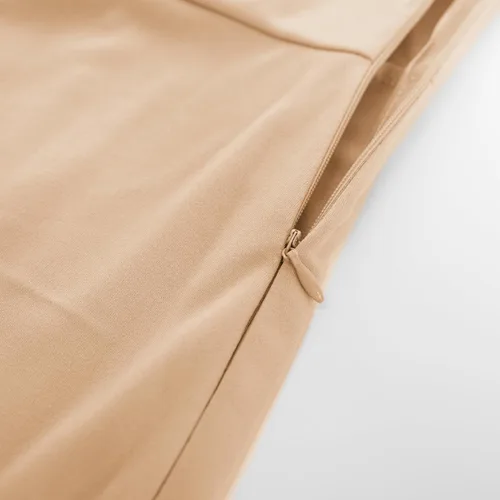 Vista 6 de Hanna Nikole - Vestido ajustado sin mangas, con capa superpuesta, de gasa, para mujer