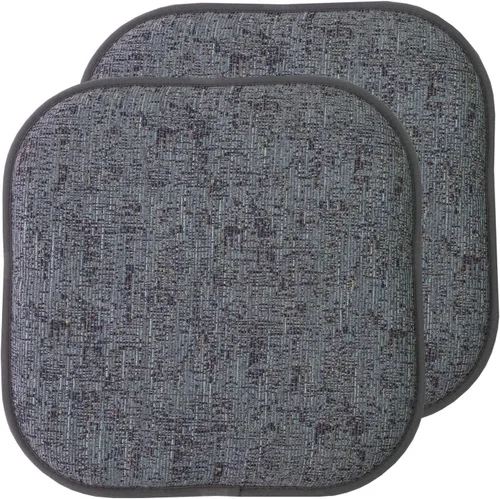 Vista 43 de Sweet Home Collection Cojines de espuma viscoelástica para silla, antideslizantes, diseño de panal de abeja, 16 x 16 pulgadas, paquete de 2