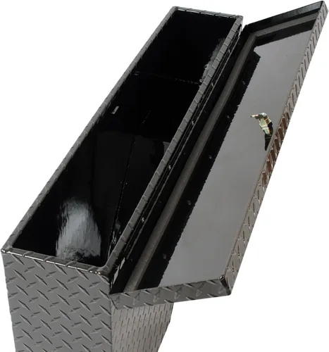 Vista 3 de Dee Zee DZ95B Caja de herramientas para compartimiento de ruedas, serie especial, color negro brillante