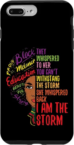 Vista 12 de I Am The Storm BLM Melanin Women African Black History Pride Case for iPhone 17