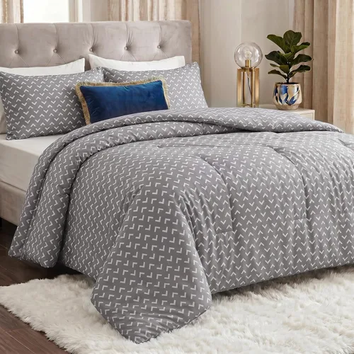 Vista 16 de Utopia Bedding - Juego de edredón individual de 2 piezas con estampado de flechas blancas de tamaño individual, juego de ropa de cama suave