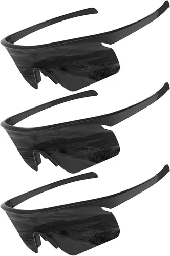 Vista 9 de Lentes de sol deportivos polarizados para hombres y mujeres, lentes UV400 de una sola pieza, para béisbol, correr, ciclismo, pesca