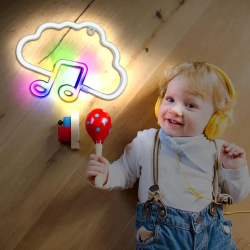 Vista 137 de Letrero de neón de amor para dormitorio, USB o batería, luz de neón para pared, luz de neón LED como letreros de pared de neón para niñas, letrero