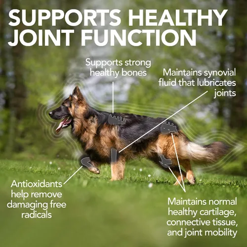 Vista 3 de Suplemento avanzado para caderas y articulaciones de perro Vet's Best, 90 comprimidos masticables