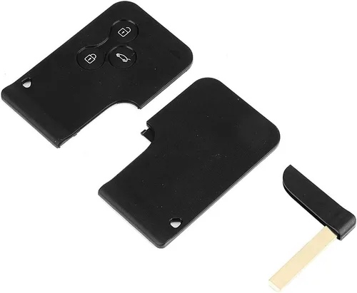Vista 5 de Terisass Carcasa para llave de coche con control remoto de 3 botones, entrada sin llave, control remoto, funda para llave inteligente, carcasa