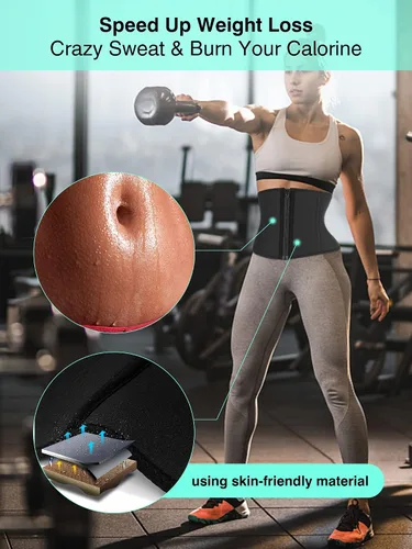 Vista 3 de LUXURY-VITA Entrenador de cintura corto de torso para mujer con grasa del vientre inferior, faja de entrenamiento colombianas
