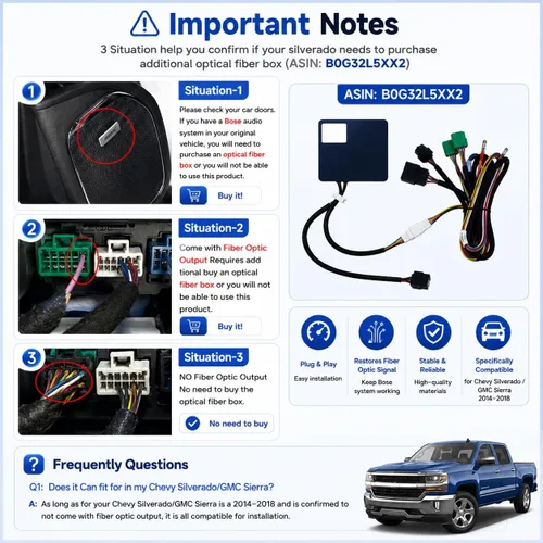 Vista 4 de Actualización estéreo de radio QLED de 13.1 pulgadas para Chevy Silverado y GMC Sierra 2014-2018, unidad principal de 8 núcleos con CarPlay/Android