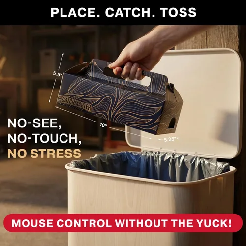 Vista 3 de Catchmaster Catch & Toss - Trampas de pegamento para ratones e insectos sin