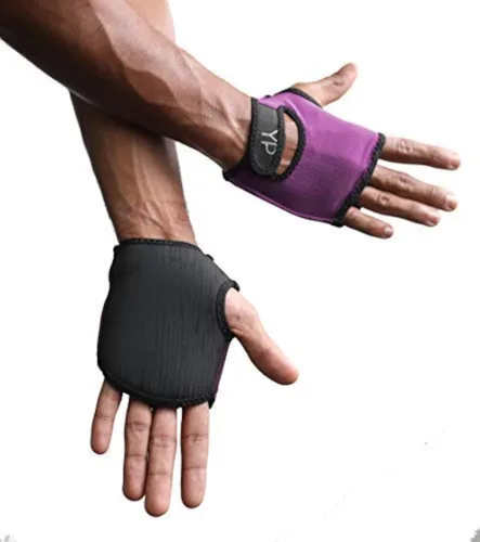 Vista 11 de YogaPaws Elite - Guantes acolchados antideslizantes para mujeres y hombres para yoga, yoga de potencia, pilates, ciclismo, crossfit, ejercicio al