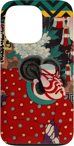 Vista 10 de Funda para iPhone 11 Pro Max Fierce Samurai japonés Kabuki Woodblock